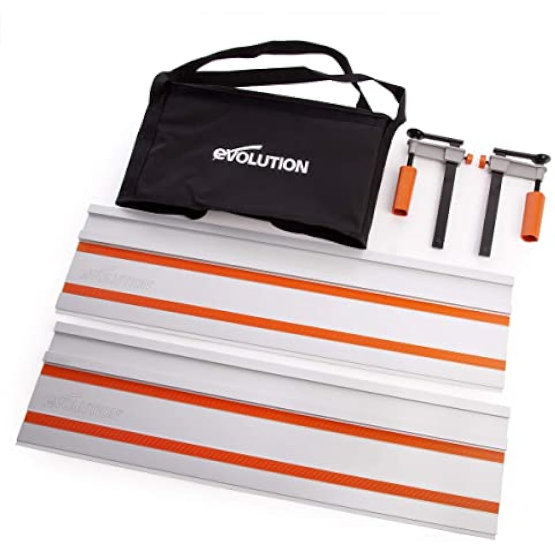 Evolution 1400mm Circular Saw Guide Rail Track | Includes Clamps & Bag