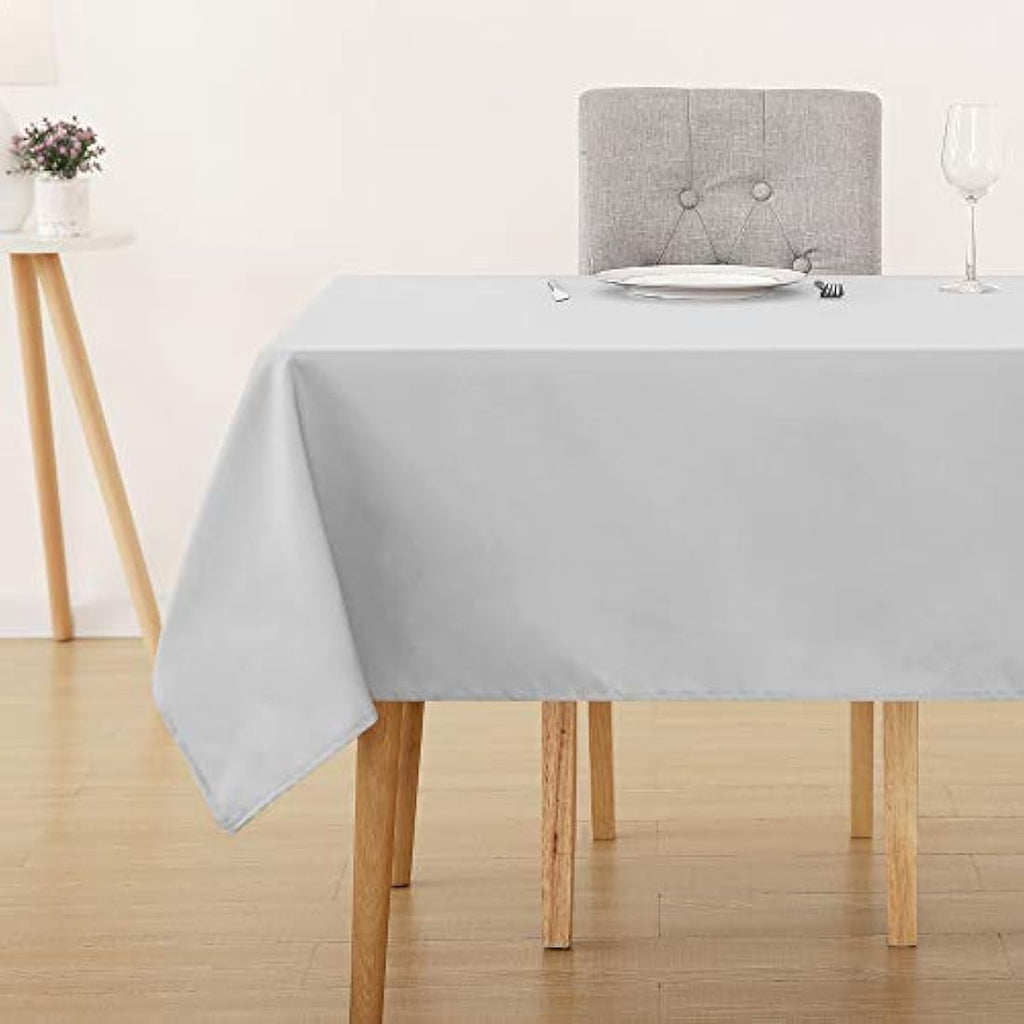 Deconovo Water Resistant Oxford Tablecloth - Light Grey (52x70in)