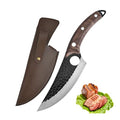 Fubinaty 6" Forged Chef Knife | High Carbon Steel with Leather Sheath