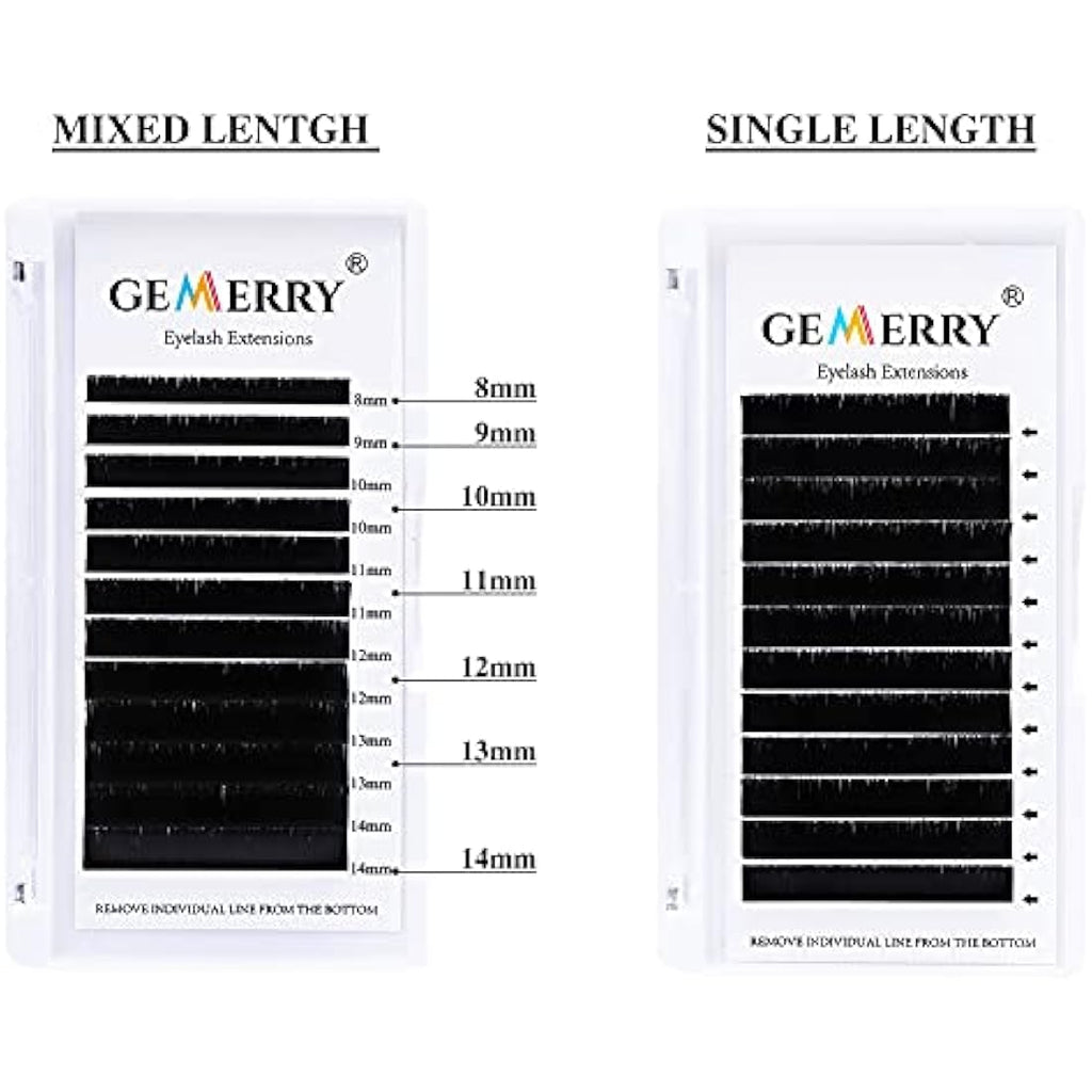 Gemerry Easy Fan Lash Extensions | D Curl 0.05mm Russian Volume Lashes