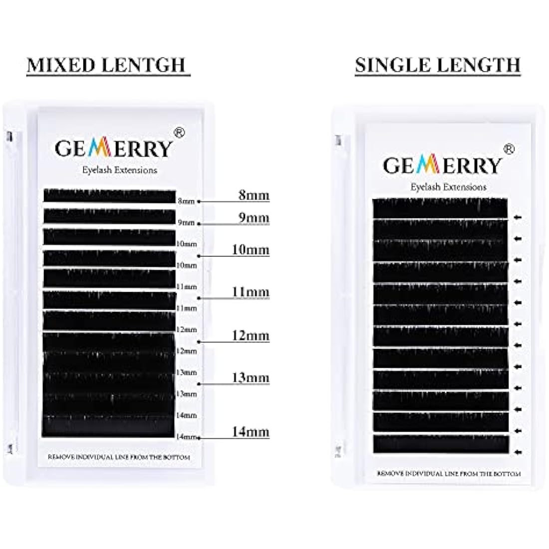 Gemerry Easy Fan Lash Extensions | D Curl 0.05mm Russian Volume Lashes