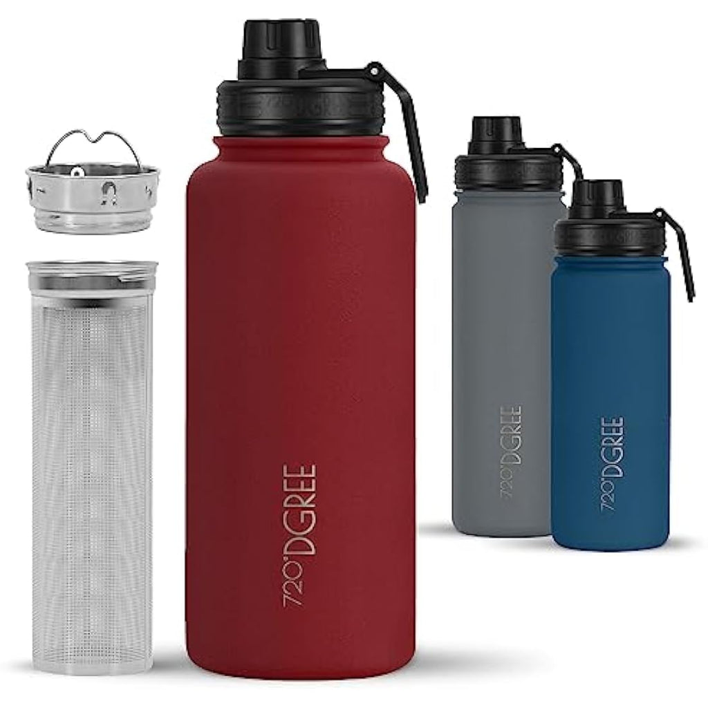 720°DGREE noLimit Insulated Water Bottle with Infuser - 950ml Steel