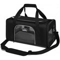Wakytu TSA Airline Approved Pet Carrier - Small Cat & Dog Travel Bag, Black