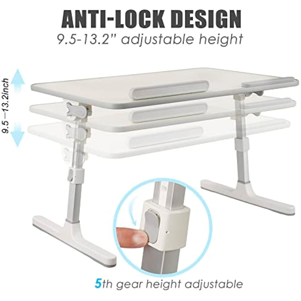 Autumndeer Adjustable Laptop Stand – Foldable Ergonomic Bed Desk