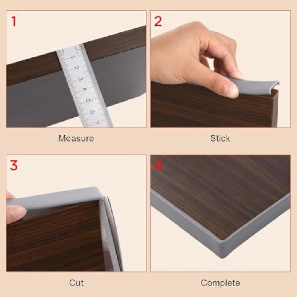Flintronic 5m x 16mm U-Shape Edge Banding | Self-Adhesive TPE Furniture Trim