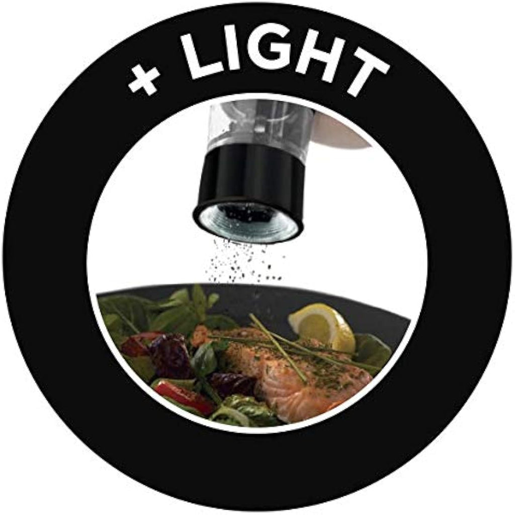 Russell Hobbs Electric Salt and Pepper Mill Set – Black Stainless Steel