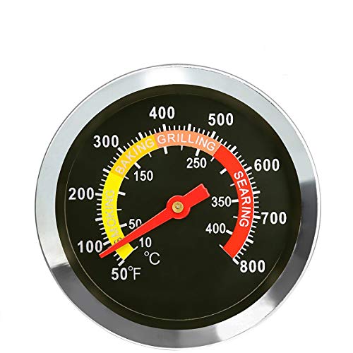 LOKHING Stainless Steel Smoker Grill BBQ Temperature Gauge – 6cm