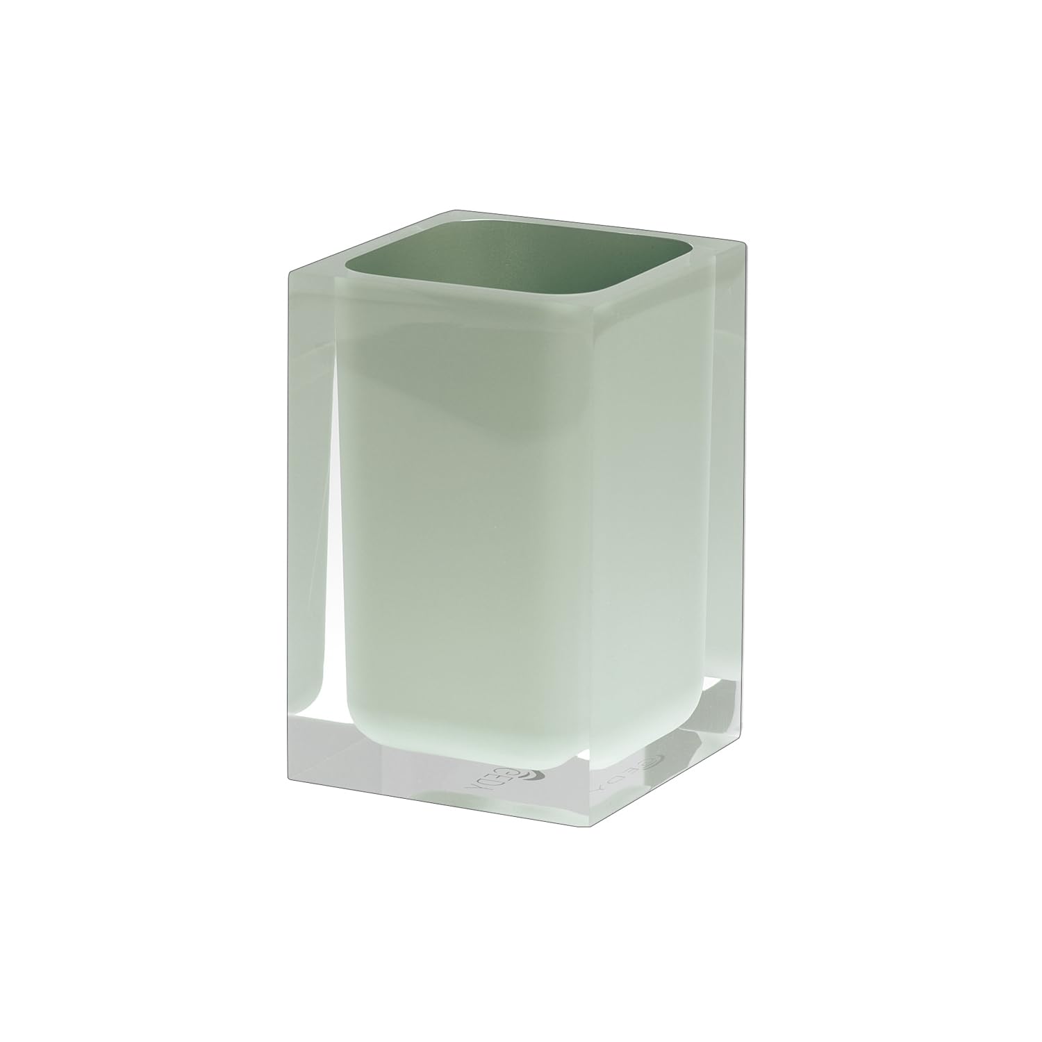 Gedy Rainbow Resin Toothbrush Holder - Mint Green Modern Bathroom Decor