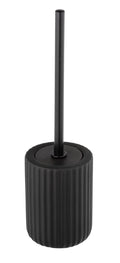WENKO Belluno Ceramic Toilet Brush Holder | Matte Black Soft-Touch