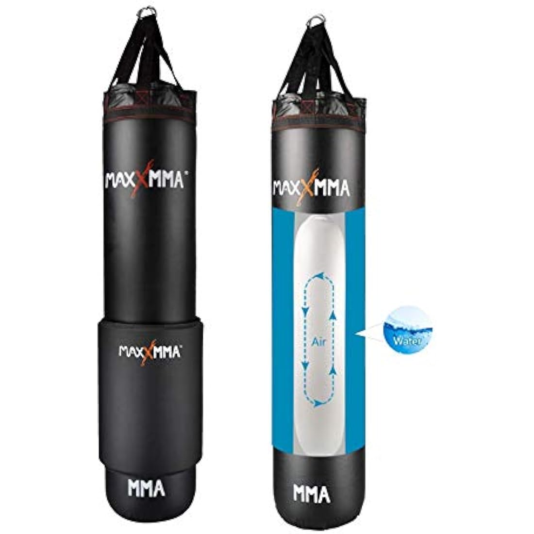 MaxxMMA 5' Water/Air Heavy Punching Bag - Adjustable 70-140 lbs