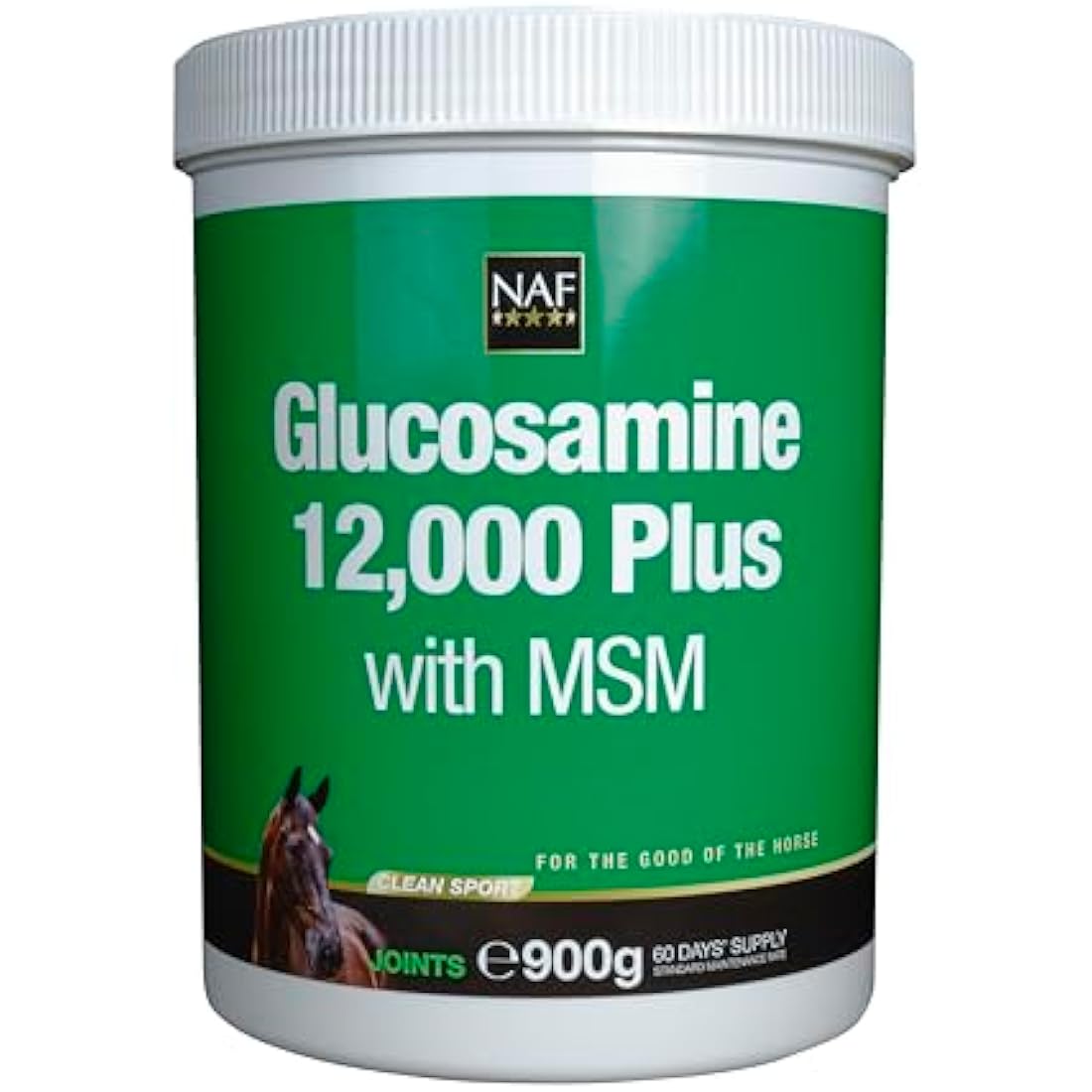 NAF Glucosamine 12,000 Plus with MSM – Horse Joint Support – 900g