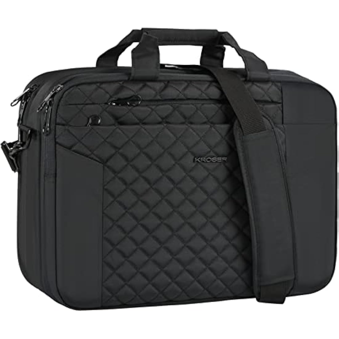 KROSER 17 Inch Laptop Bag | Waterproof Expandable Business Briefcase
