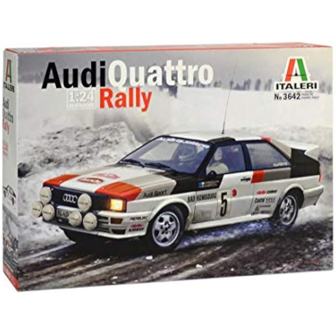 Italeri Audi Quattro Rally 1:24 Scale Model Kit - Detailed Hobby Kit