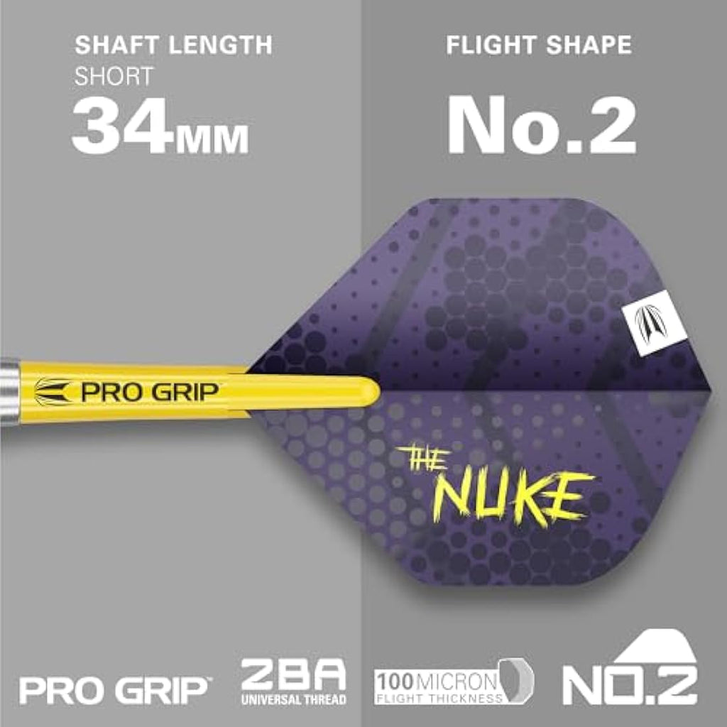 Target Darts Luke Littler Steel Tip Brass Dart Set – 85-Piece Nuke Edition
