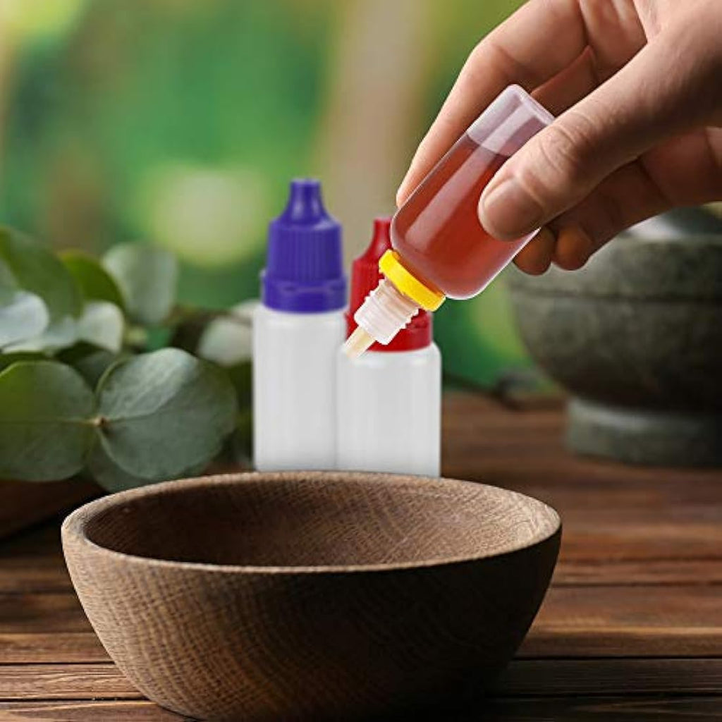 CODIRATO 70-Pack 10ml Plastic Dropper Bottles | 7 Colors for E-Liquid
