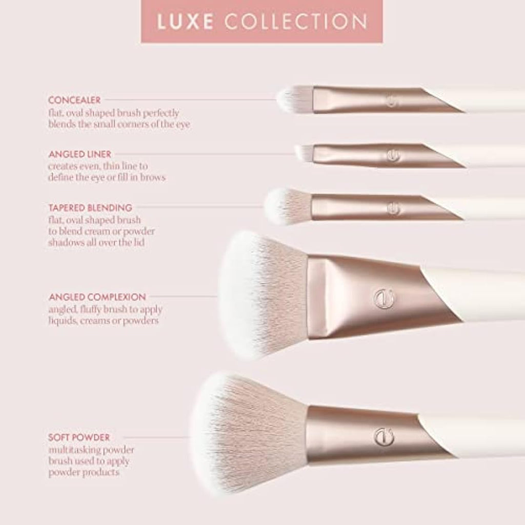 EcoTools Luxe Natural Elegance 5-Piece Professional Makeup Brush Set