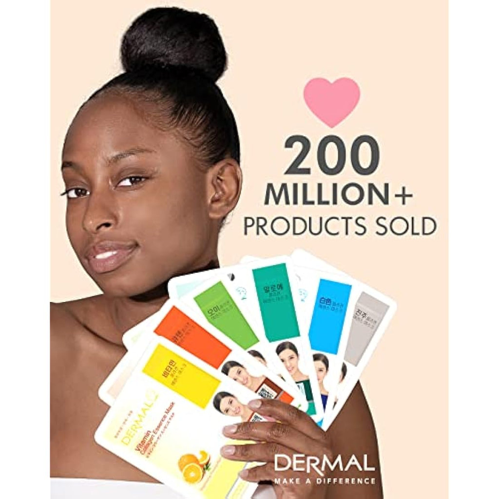 Dermal Collagen Essence Facial Mask Sheet - 39 Combo Pack Korean Skincare