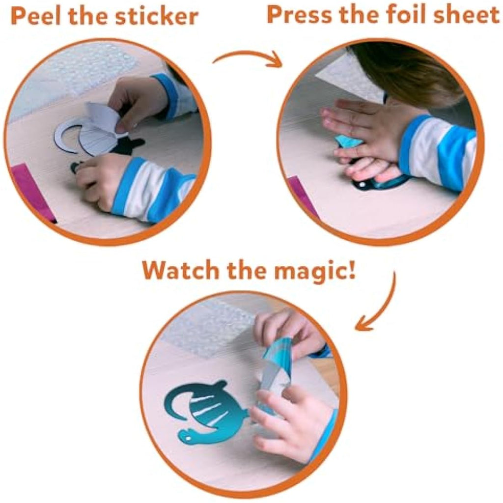 Skillmatics Foil Fun Dinosaur Art Kit – Mess-Free DIY Craft for Kids