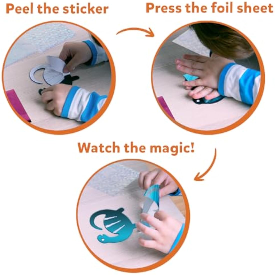 Skillmatics Foil Fun Dinosaur Art Kit – Mess-Free DIY Craft for Kids
