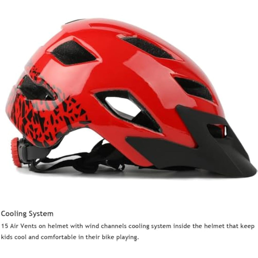 Exclusky Kids Bike Helmet | Adjustable Safety Gear for Ages 5-13