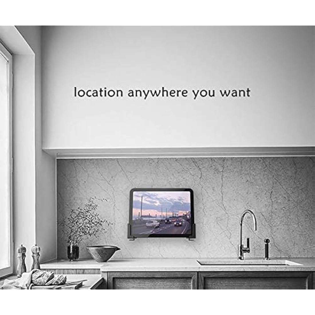 Jolof Store Universal Wall Mount Holder for Tablet and Smartphone
