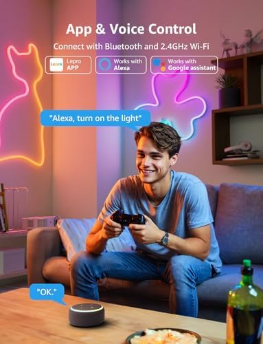 Lepro N1 AI Smart Neon Light Strip | 10M RGB LED Rope with Music Sync