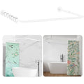 L/U Shaped Adjustable Stainless Steel Shower Curtain Rail