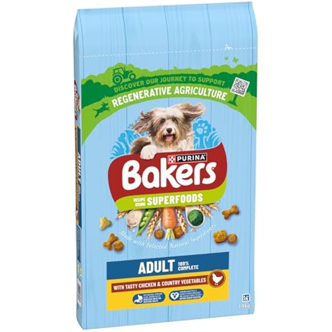 Bakers Adult Dry Dog Food – Chicken and Veg with Superfoods – 14kg