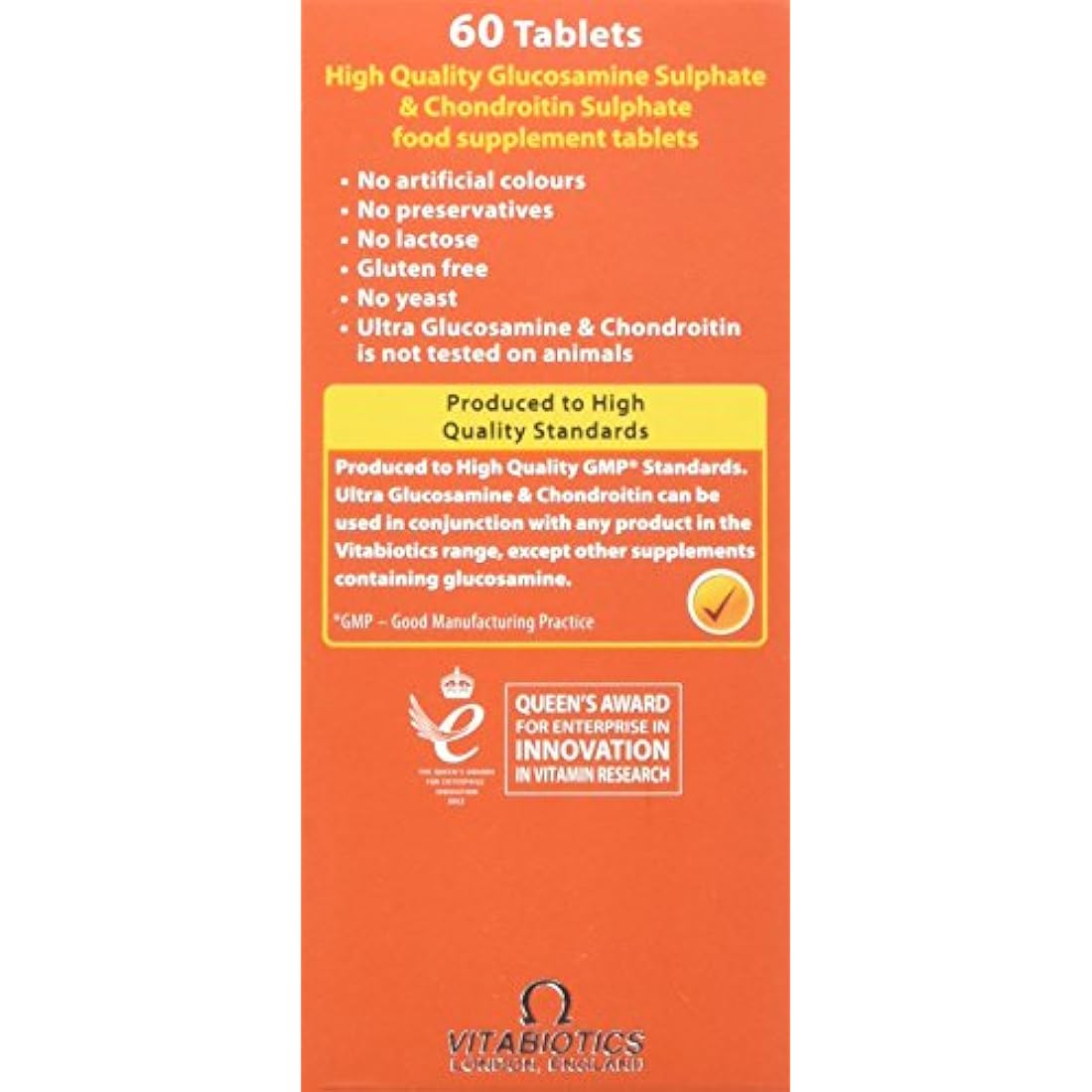 Vitabiotics Ultra Glucosamine & Chondroitin - Joint Health - 60 Tablets