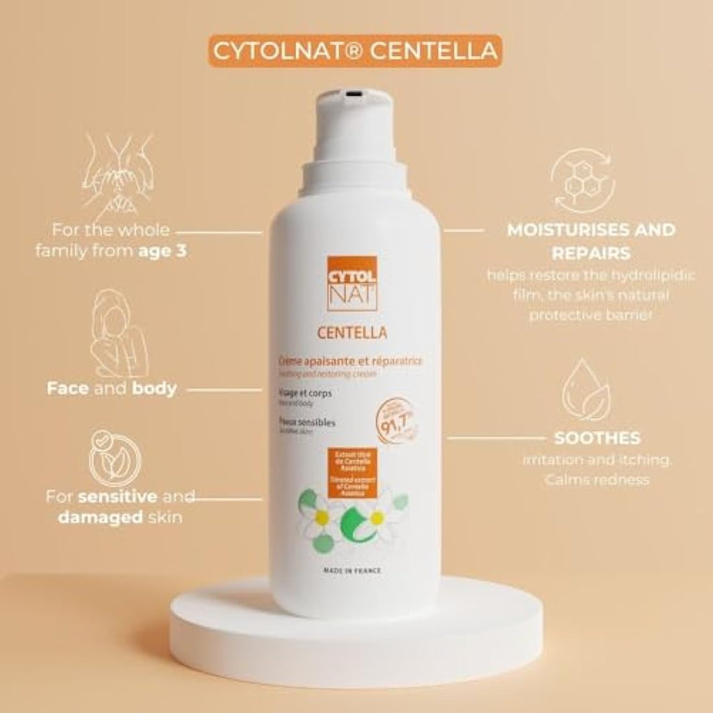 CYTOLNAT Centella Soothing and Repairing Cream – Sensitive Skin – 400 ml