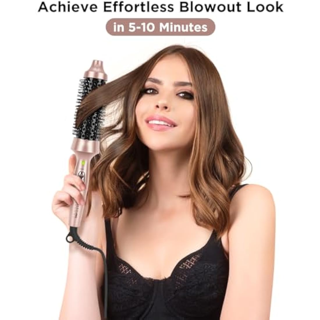 Parwin Pro Beauty 1.3" Ionic Thermal Brush – Heated Round Hair Styler