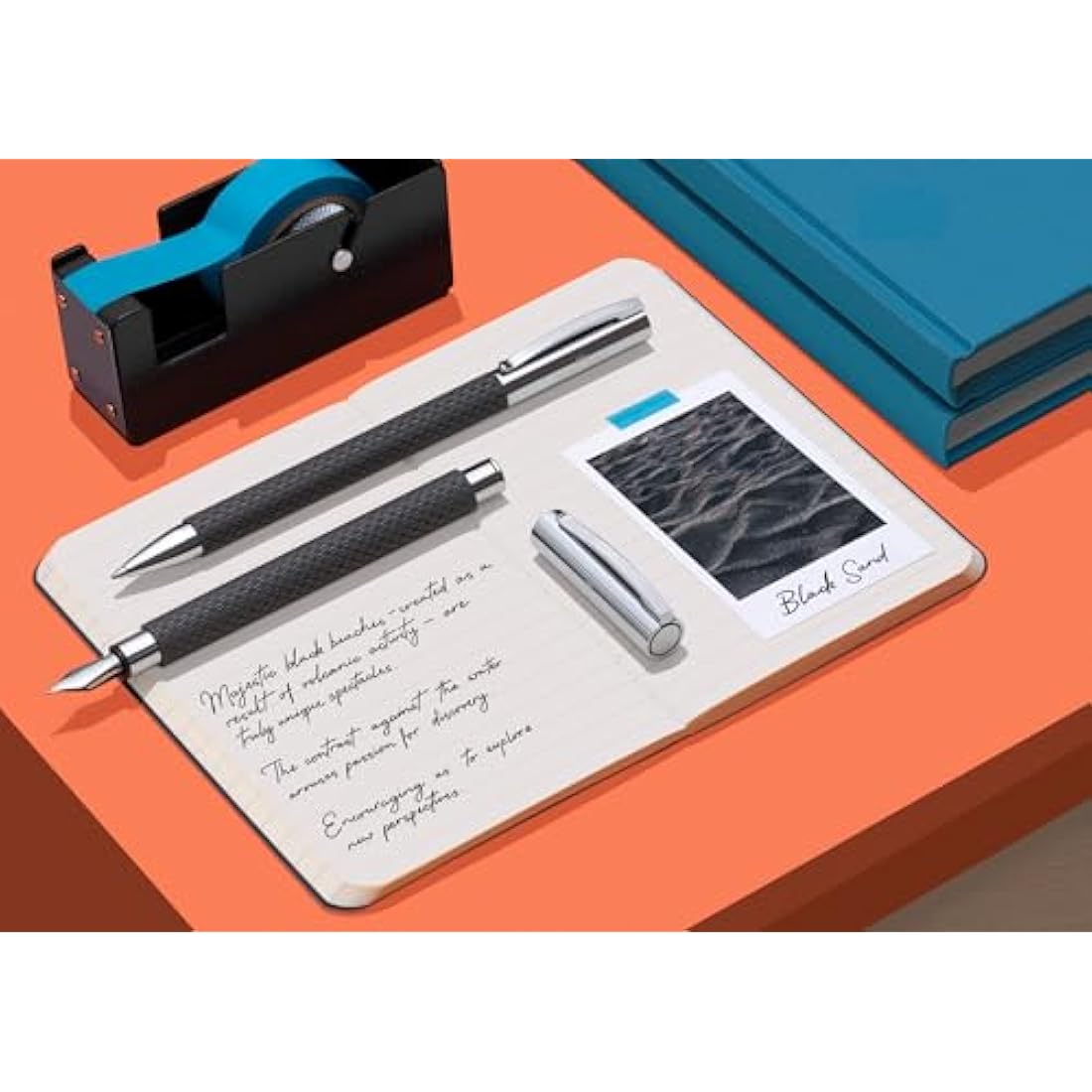 Faber-Castell Ambition Opart Ballpoint Pen – Black Sand Guilloche