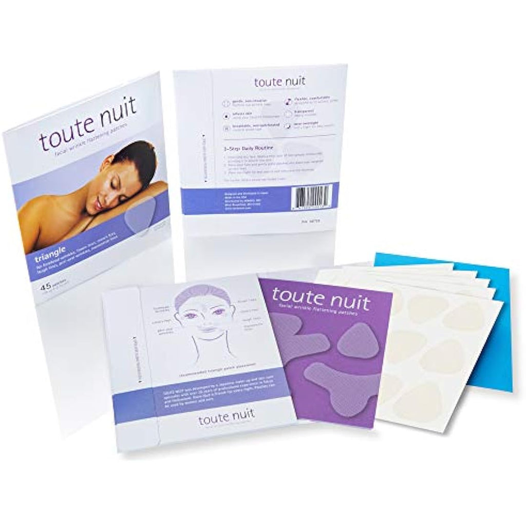 Toute Nuit Facial Wrinkle Flattening Patches - Triangle Face Tape (45ct)