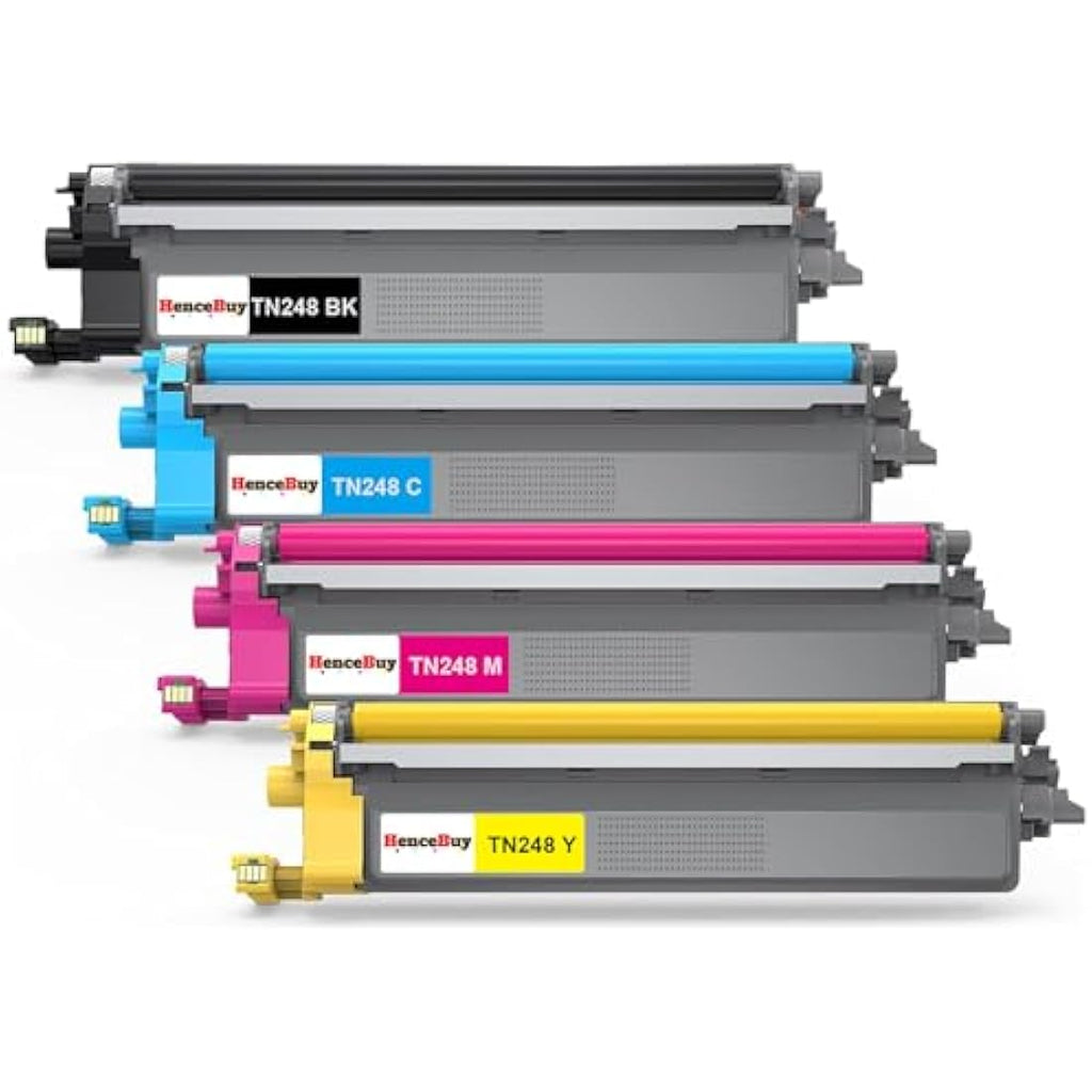 HenceBuy TN248 Compatible Toner Cartridges for Brother Printers | 4 Pack