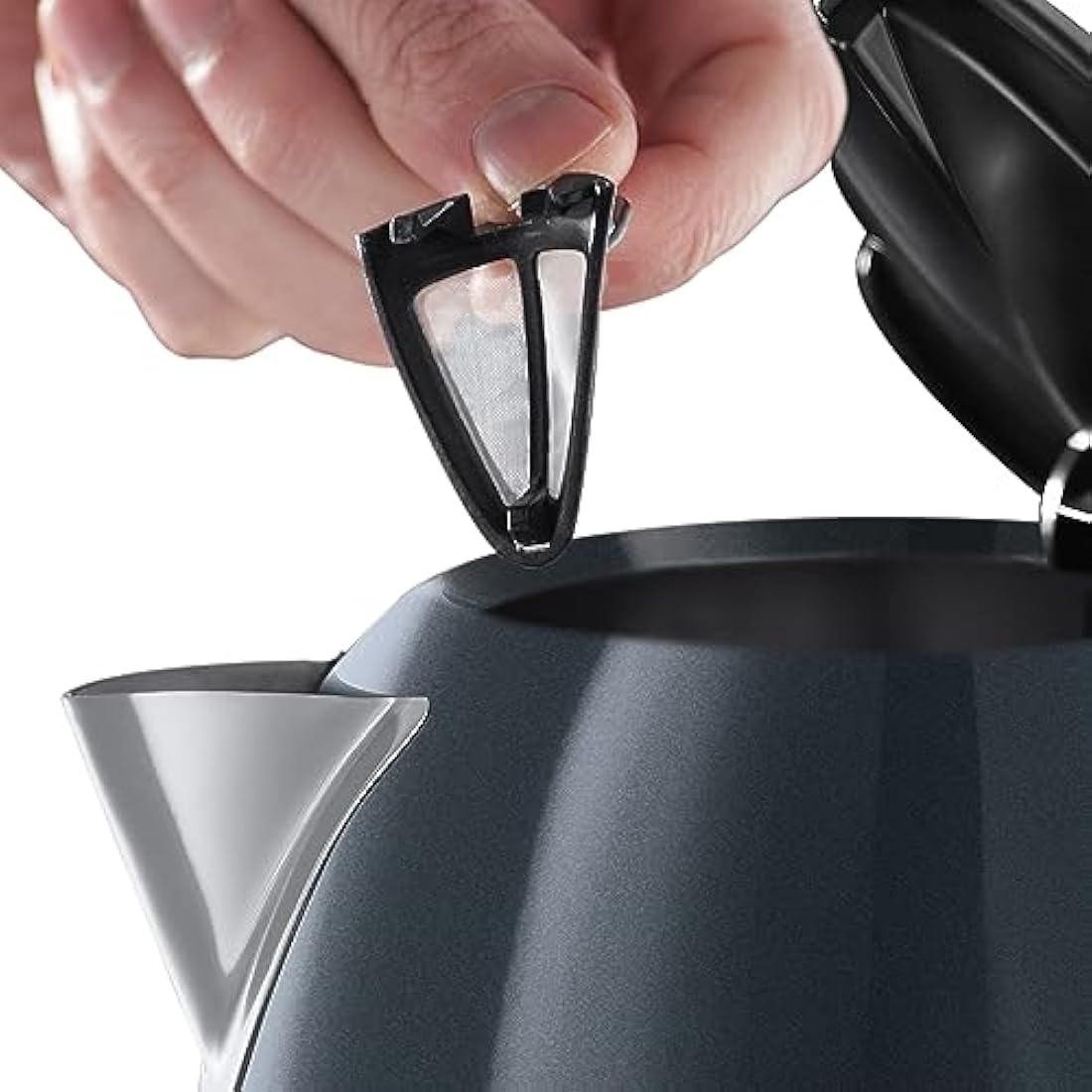 Russell Hobbs 1.7L Electric Kettle – Grey Stainless Steel Rapid Boil