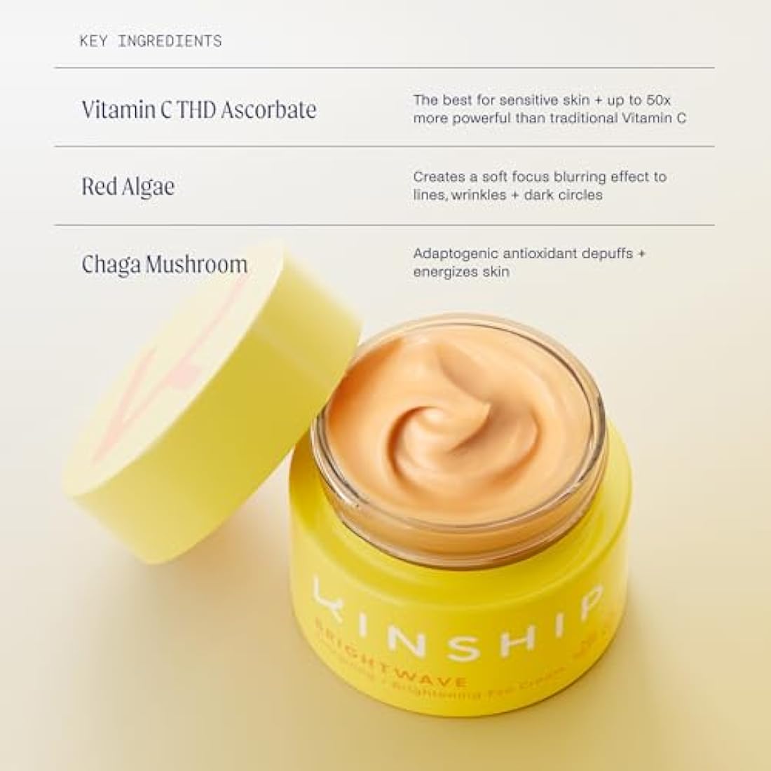 Kinship Brightwave Vitamin C Eye Cream – Energizing & Brightening 15ml
