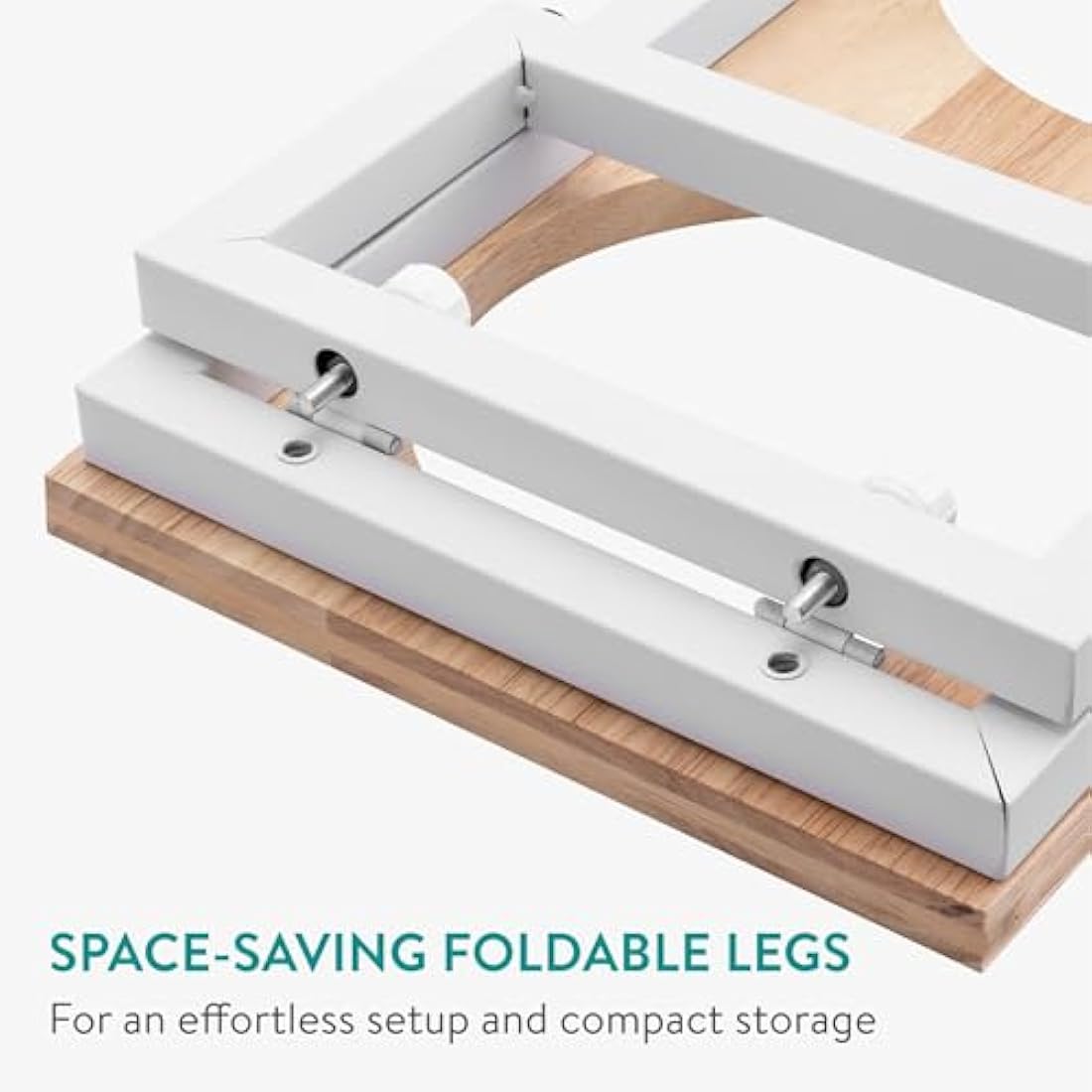 Navaris Large Elevated Wooden Dog Bowl Stand – Foldable Pet Feeder