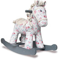 Little Bird Told Me Lily & Rose Rocking Horse – Grey Floral Wooden Toy