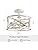 Vintage Farmhouse 3-Light Semi-Flush Mount White Cage Chandelier