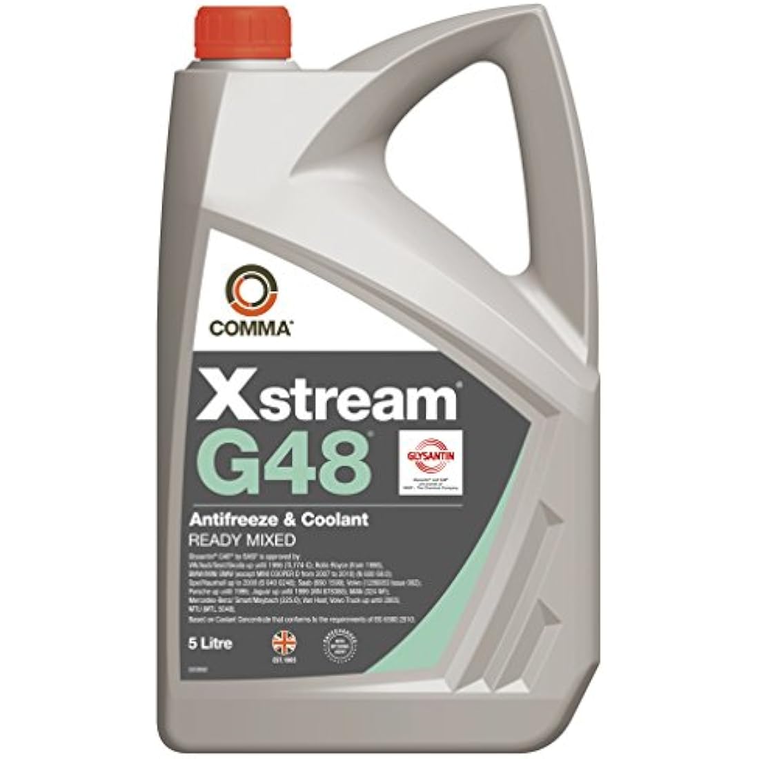 Comma Xstream G48 Antifreeze & Coolant RTU - 5 Litre Engine Fluid
