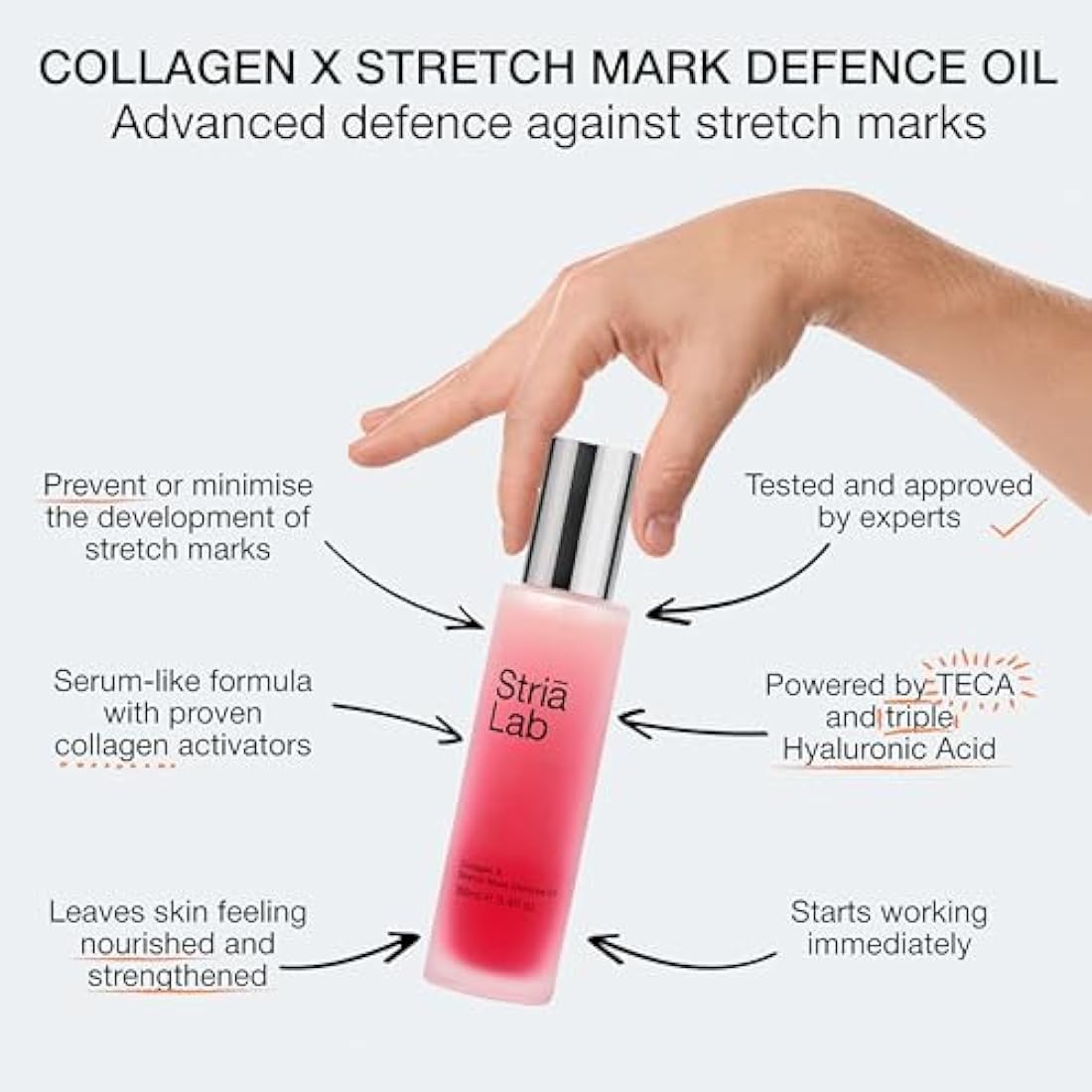 Jolof Store Stretch Mark Prevention Oil | Collagen & Hyaluronic Acid