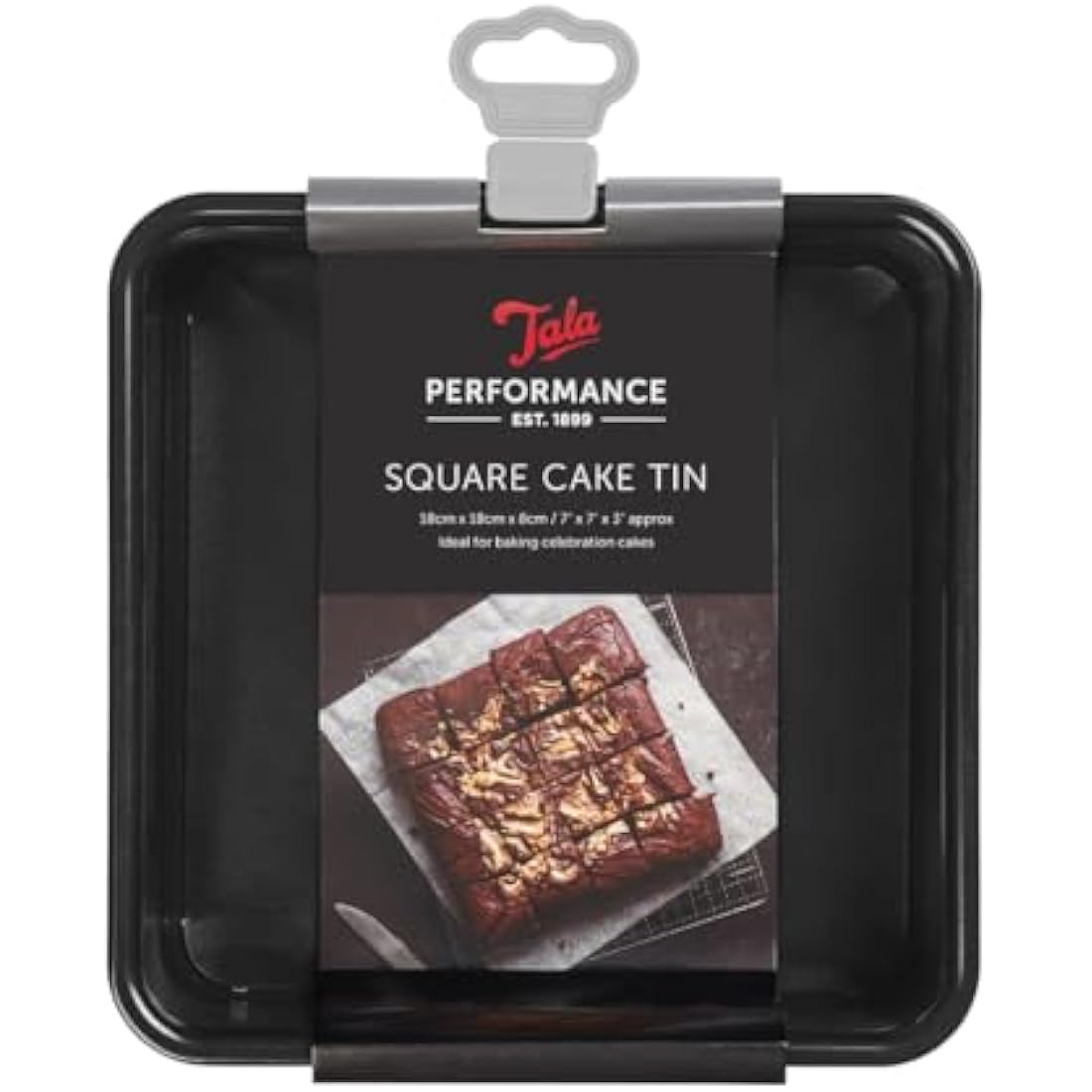 Jolof Store Square Cake Tin – 18cm Non-Stick Carbon Steel Pan