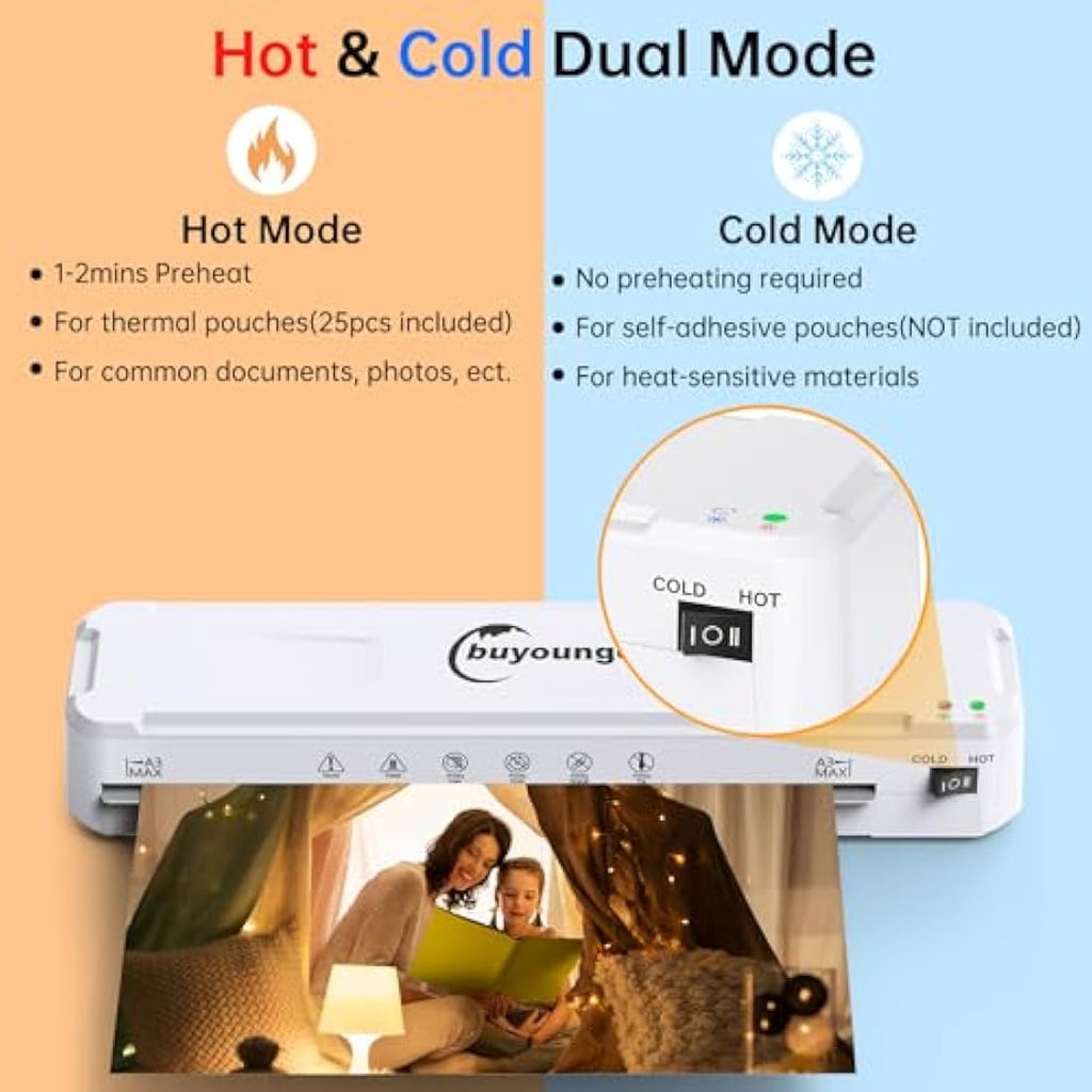 Jolof Store A3 Laminator Machine | 5-in-1 Set with 30 Pouches & Trimmer