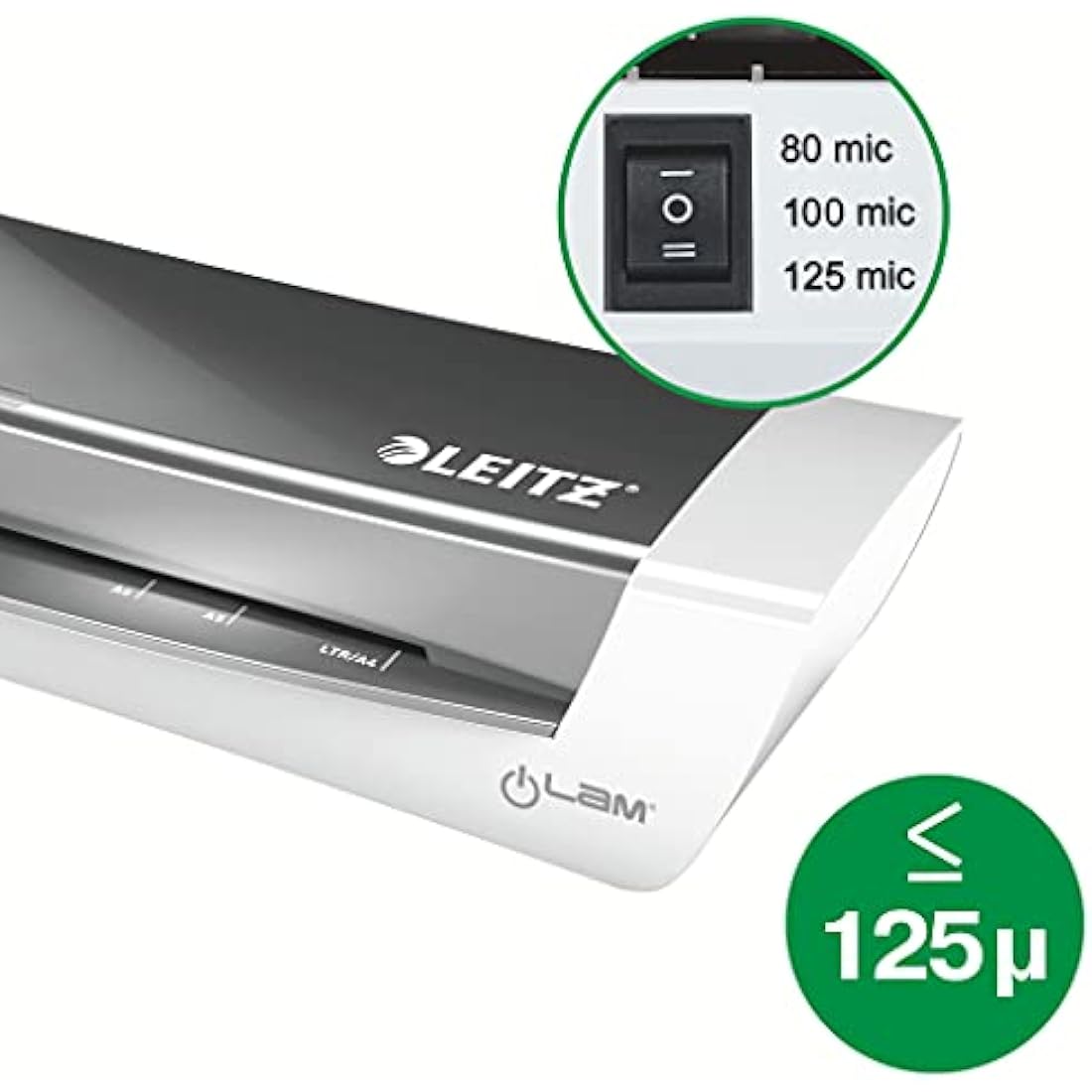 Leitz iLam A4 Laminator | Home Office Document Machine - Dark Grey