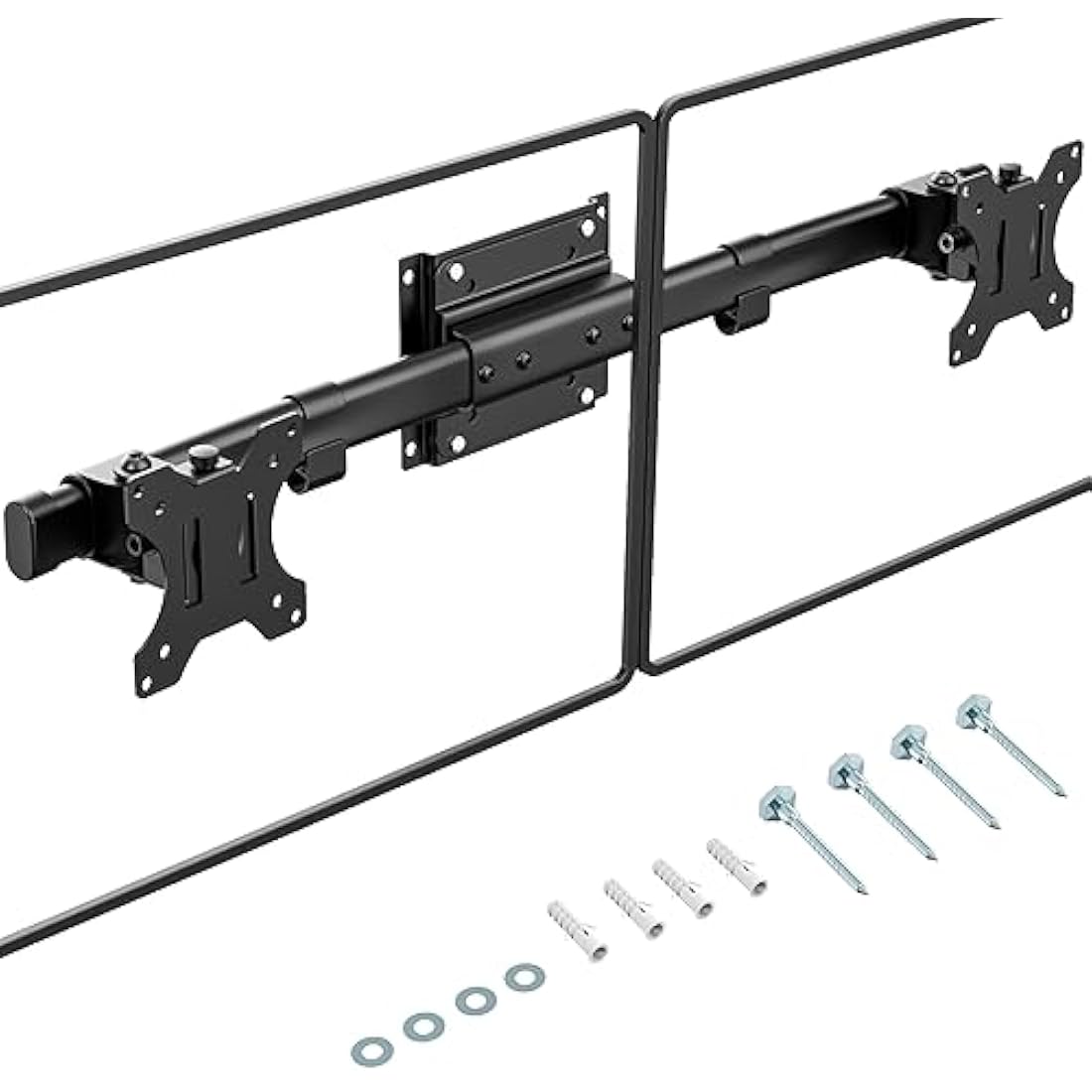 Dual Monitor Wall Mount – VESA Adapter for 13-27" Displays