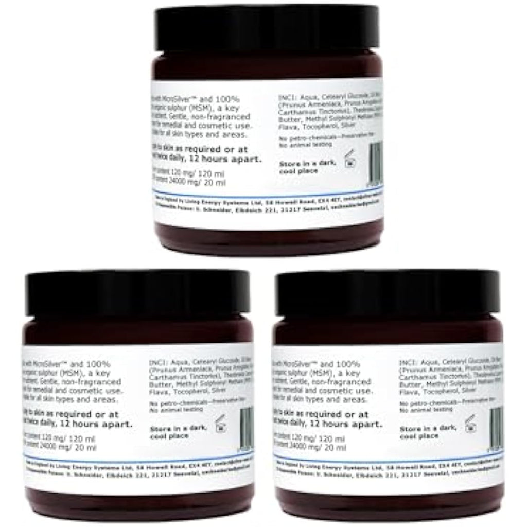 Silver-MSM Cream by Argentum Plus – Natural Anti-Microbial Skin Care