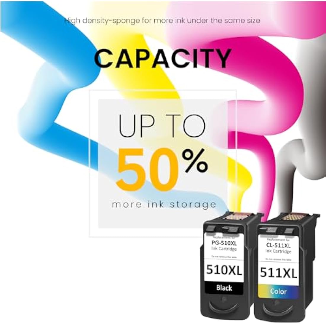 Jolof Store PG-510 CL-511 XL Ink Cartridges for Canon Pixma MP250 MX410