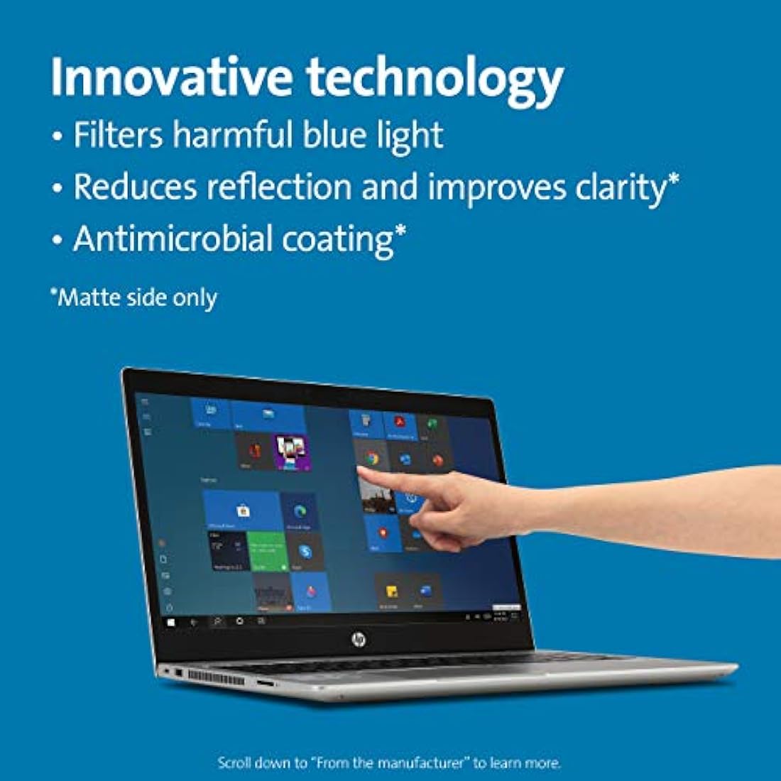 Kensington 14" Anti-Glare & Blue Light Laptop Screen Filter (627553)