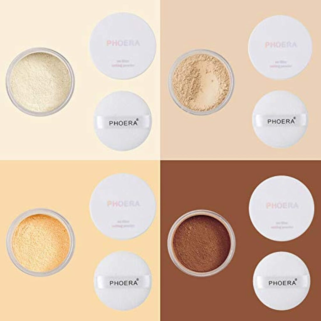 PHOERA Loose Setting Powder – Matte Finish Face Makeup (103 Banana)