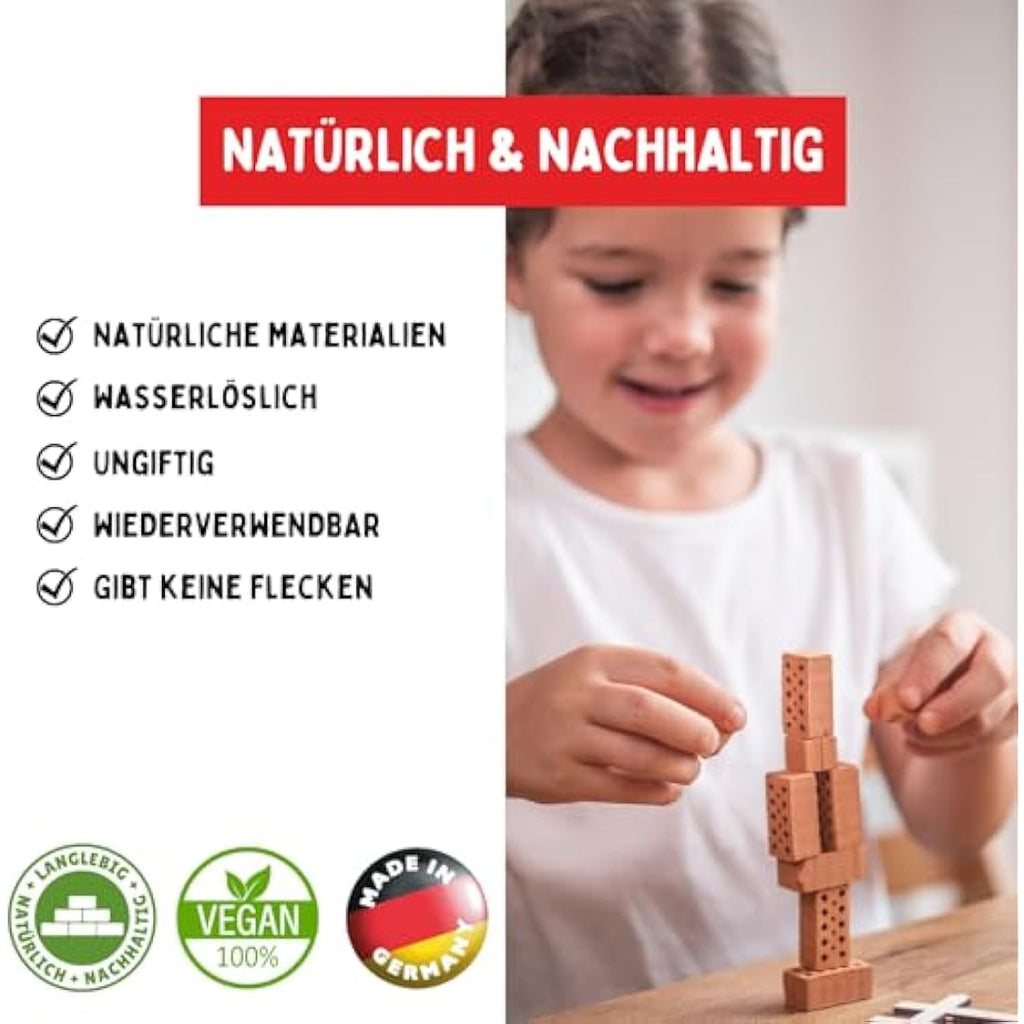 Teifoc 1000 Basic Starter Set | Reusable Brick & Cement Building Kit